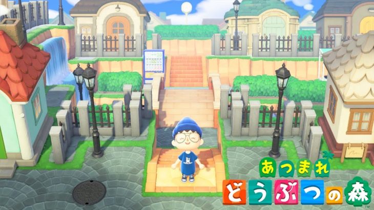 【あつ森】川の流れる住宅街を作ってみた。【あつまれ どうぶつの森】How to make a residential area Animal Crossing