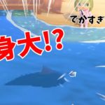 【あつ森】巨大魚影が現れた！？！？！？【あつまれどうぶつの森】【Animal Crossing】
