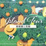 【あつ森】島紹介vol.4 – ジグザグ果樹園と高台にある花畑【Island Tour】
