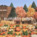 【あつ森】ハロウィン家具を使った田舎風のカボチャ畑 | pumpkin patch speedbuild | Animal Crossing New Horizons | acnh