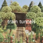 【あつ森】トンネルと廃線路アイデア | train tunnels idea | SpeedBuild | Animal Crossing New Horizons