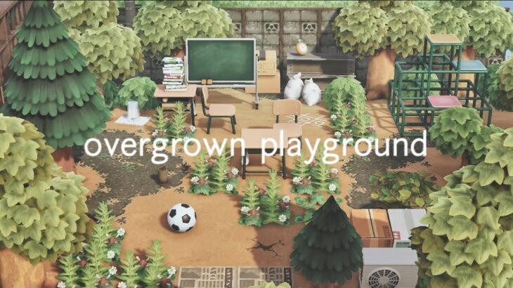 【あつ森】森に呑まれた廃公園 | overgrown playground | SpeedBuild | Animal Crossing New Horizons | acnh