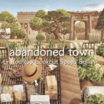 【あつ森】廃れた田舎町と遠景 | Abandoned town | rooftop lookout | Speed Build | Animal crossing new horizons 【島クリ】