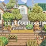 【あつ森】高低差のある住宅街 | Urban City Neighbourhood | Speed Build | Animal Crossing New Horizons | ACNH 【島クリ】
