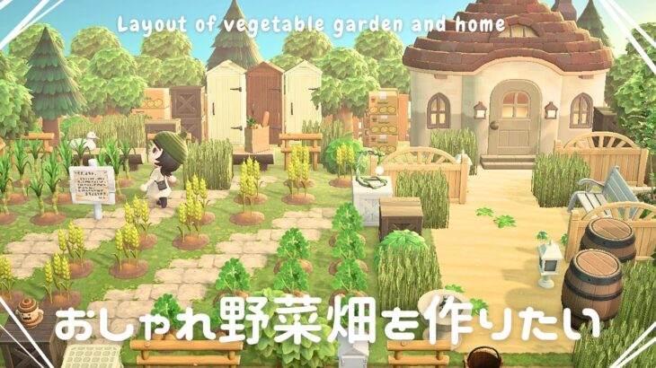 【あつ森】おしゃれな野菜畑がつくりたい【島クリエイター】ACNH | vegetable garden