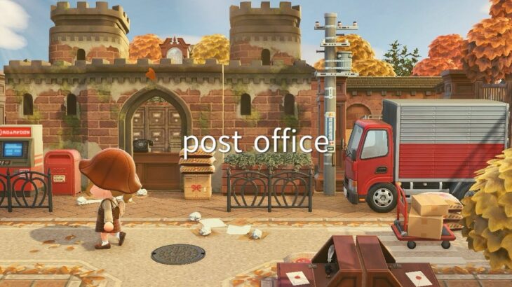 【あつ森】秋の街 郵便局と住民家リフォーム | Post Office | Animal Crossing New Horizons