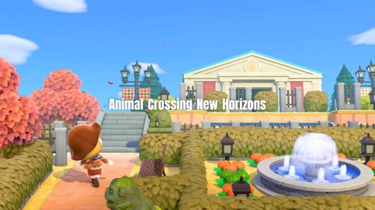 【あつ森＊マイデザなし】博物館周りのレイアウト | ACNH Animal Crossing New Horizons【島クリエイト】